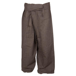 Weave-stripe Fisherman Pants