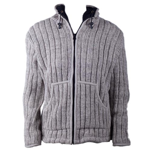 Womens Ribbed Wool Jacket